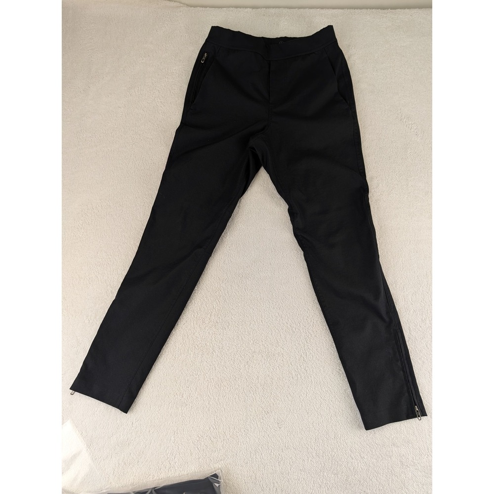 Lululemon Lab Mens Black Technical Tapered Pants Size Small Zipper Cuffs C1666